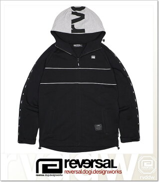 (リバーサル) reversal URBAN SWEAT LOGO TAPE ZIP PARKA (JACKET)(rv21aw303-BK) ジャケット ジャージ セットアップ可能 国内正規品