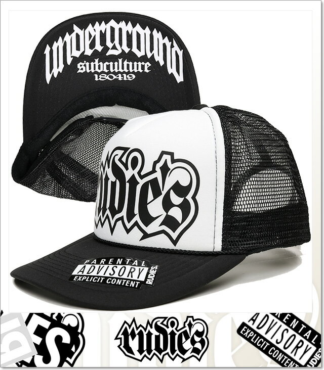 (ルーディーズ) RUDIE'S SPARK MESH CAP (CAP)(HD0004-WH×BK) キャップ 帽子 国内正規品