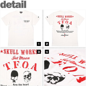 (クローズ ワースト) CROWS×WORST 5th T.F.O.A×SKULL WORKS×JETMOONトリプルコラボTシャツ 柳臣次モデル (SS:TEE)(SWT-01WH)(※柳臣次着用モデル) Tシャツ 半袖 カットソー 国内正規品