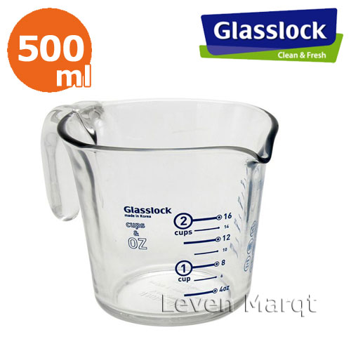 スマートメジャーカップ 500ml Glasslock グラスロック【計量カップ/ガラス製/強化ガラス】