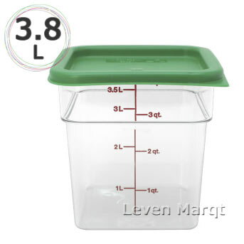 樂天商城 - キャンブロ CAMBRO 角型フードコンテナー 3.8L (フタ付)【保存容器/業務用/目盛】