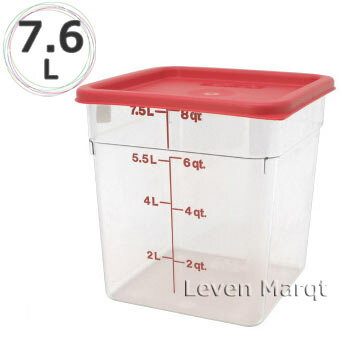 樂天商城 - キャンブロ CAMBRO 角型フードコンテナー 7.6L (フタ付)【保存容器/業務用/目盛】