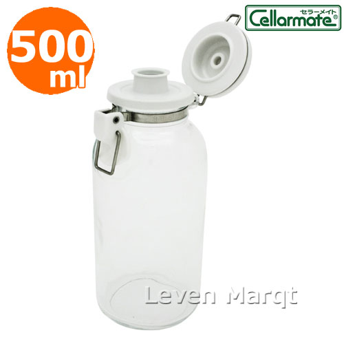 ワンプッシュ便利びん 500cc セラーメイト【保存容器/密閉容器/調味料】