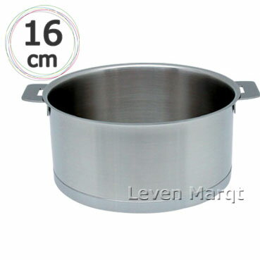 樂天商城 - 【送料無料】クリステル CRISTEL 両手鍋 L深鍋(フタ無し) 16cm【IH対応/ステンレス/10年保証】
