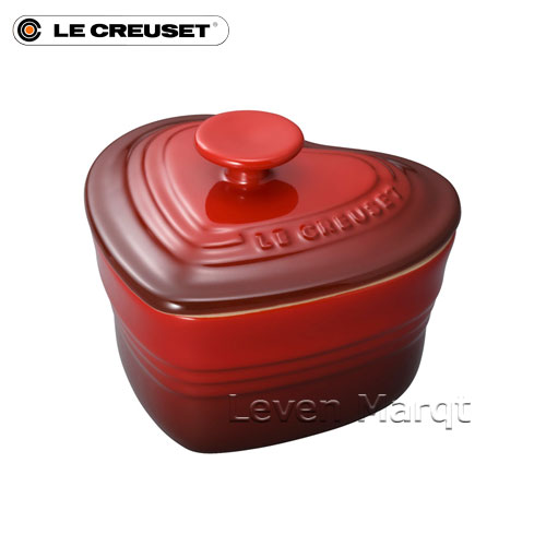 ラムカン ルクルーゼ LE CREUSET ラムカン・ダムール(フタ付き) チェリーレッド【ココット/保存容器/ハート型】