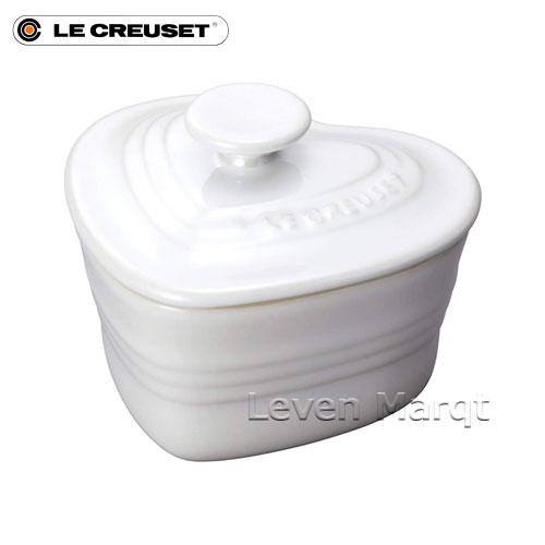 ラムカン・ダムール ルクルーゼ ルクルーゼ LE CREUSET ラムカン・ダムール(フタ付き) ホワイトラスター【ココット/保存容器/ハート型】