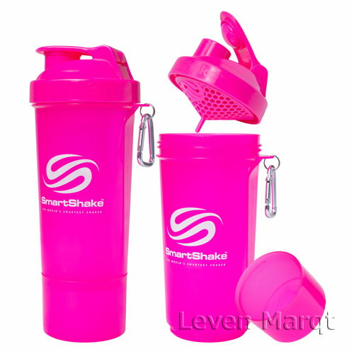 プロテインシェーカー Smartshake スマートシェイクスリム 500ml ネオンピンク【ドリンクボトル/プロテインボトル/シェイカー】【RCP】