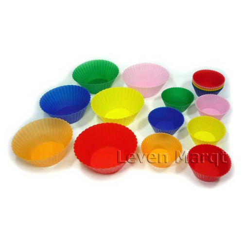 マフィンカップセット シリコン製 (18ヶ入り)【マフィン/お弁当/手作り】
