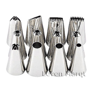 口金セット＃5 (12個入り)【ホイップ/絞りだし/製菓用品】