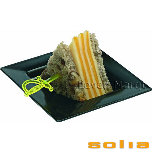 乐天商城 - ソリア solia プレート 75×75mm 200枚入り(選べる3色)【テイクアウト用品/ケータリング用品/プラスチック容器】