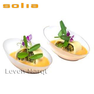 ソリア solia コクーン 200個入りクリア【ケータリング/プラスチック容器/使い捨て食器】