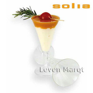 ソリア solia カクテルグラス 75ml 180個入りクリア【ケータリング/プラスチック容器/使い捨て食器】