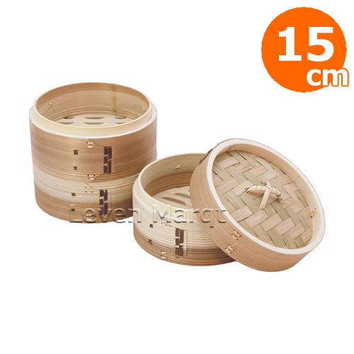 樂天商城 - ミニセイロ 杉 (身×3 蓋×1) 15cm 燕舞 【蒸籠/せいろ/蒸し器】