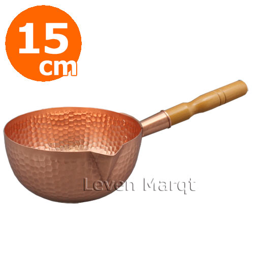 ボーズ鍋 銅製 15cm【丸底鍋/銅鍋/片手鍋】