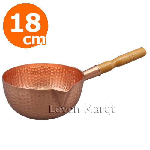 ボーズ鍋 銅製 18cm【丸底鍋/銅鍋/片手鍋】