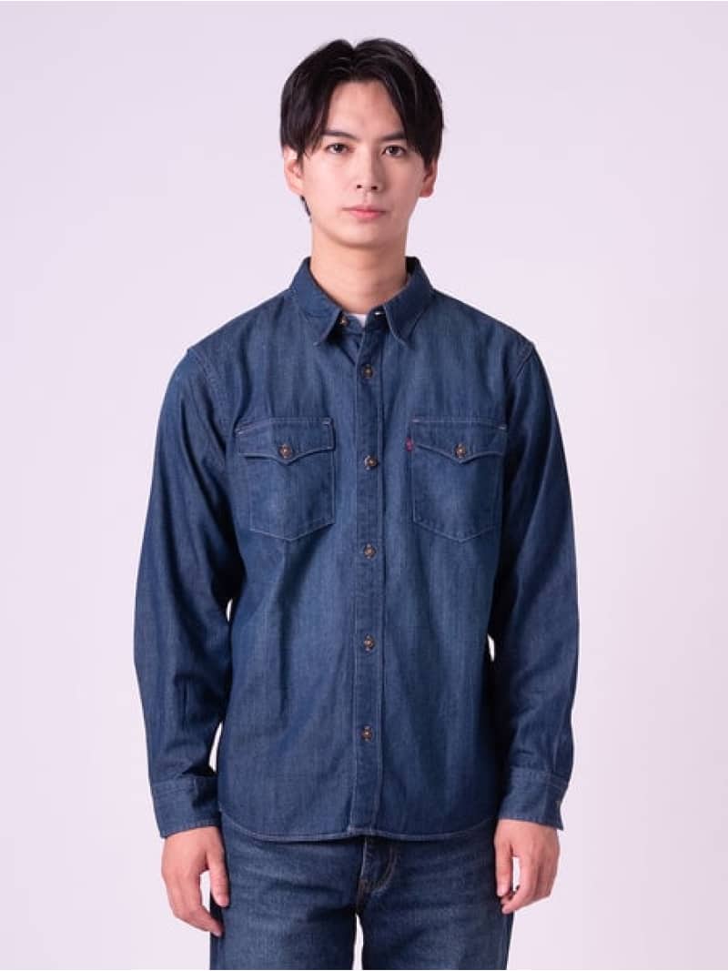 【SALE／50%OFF】リラックスフィット ウエスタンシャツ Levi's リーバイス トップス シャツ・ブラウス ブラック【RBA_E】【送料無料】[Rakuten Fashion]