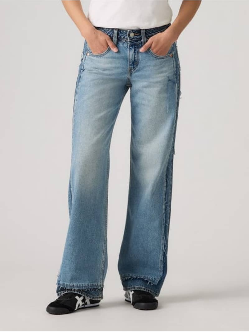 LOW LOOSE ジーンズ ミディアムインディゴ Levi's リーバイス トップス カットソー・Tシャツ ネイビー【送料無料】[Rakuten Fashion]