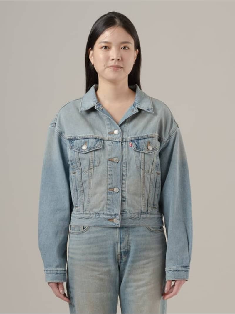 SHRUNKEN 90S トラッカージャケット Levi's リーバイス ジャケット・アウター デニムジャケット ネイビー【送料無料】[Rakuten Fashion]