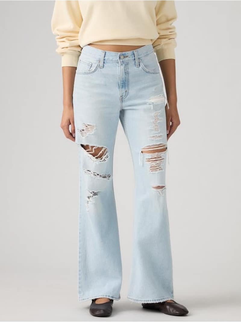 Rakuten - LOOSE BOOT ジーンズ ライトインディゴ Levi's リーバイス パンツ ジーンズ・デニムパンツ ネイビー【送料無料】[Rakuten Fashion]