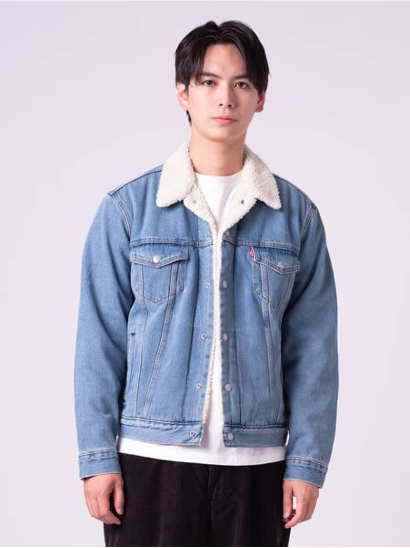 TYPEIIIシェルパトラッカージャケット Levi's リーバイス ジャケット・アウター デニムジャケット ネイビー【送料無料】[Rakuten Fashio...