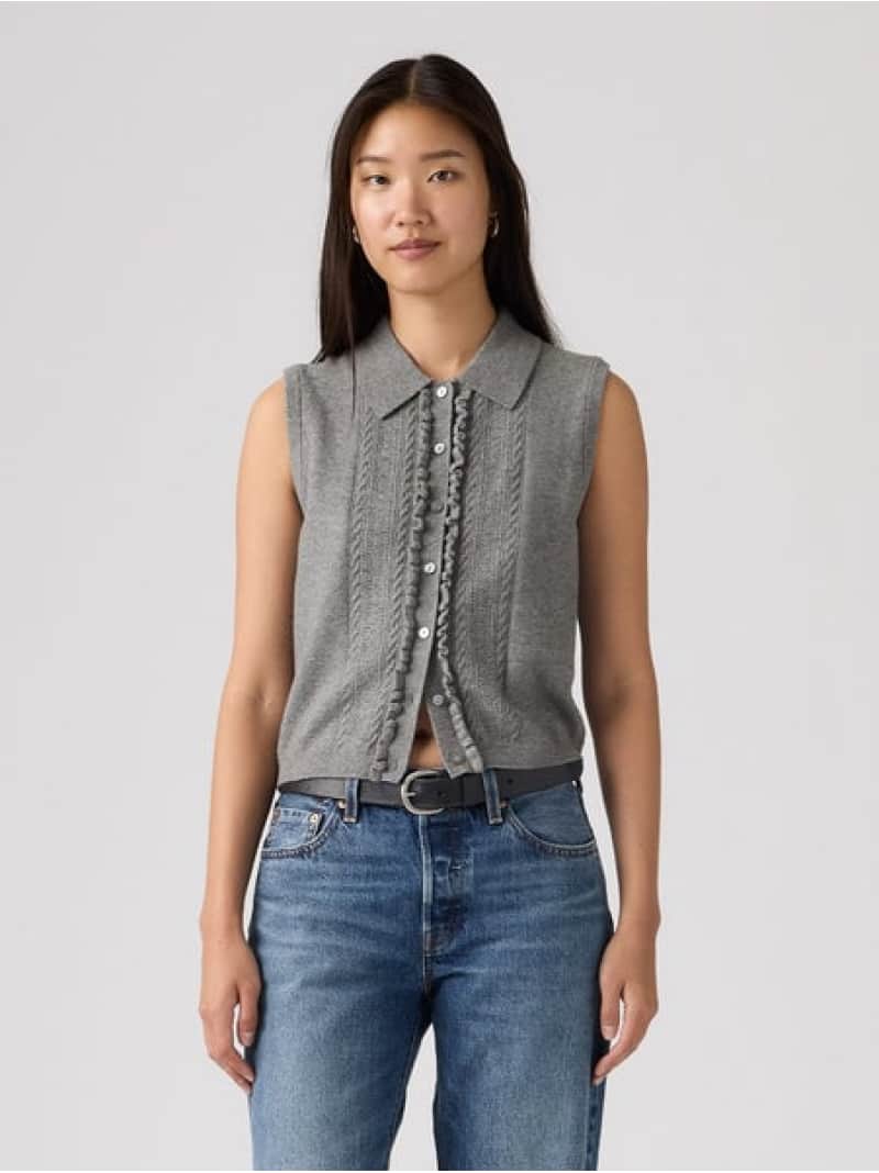 Rakuten - スーパーソフト ミニ ラッフル ベスト トップ Levi's リーバイス トップス ニット【送料無料】[Rakuten Fashion]