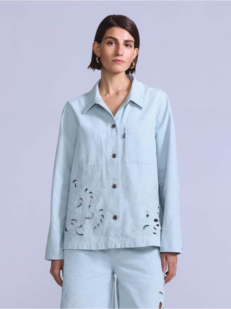 BLUETAB(TM) EMBROIDERED BANDIT トラッカージャケット Levi's リーバイス ジャケット・アウター デニムジャケット ネイビー【送料無料】[Rakuten Fashion]