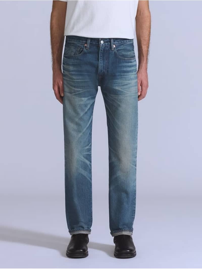 樂天商城 - BLUETAB(TM) 505(TM) レギュラーフィットジーンズ ミディアムインディゴ MADE IN JAPAN Levi's リーバイス パンツ ジーンズ・デニムパンツ ネイビー【送料無料】[Rakuten Fashion]