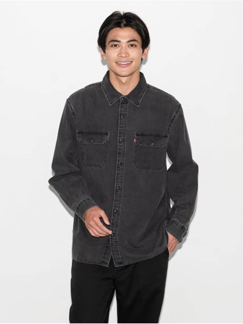 JACKSON ワーカーシャツ ブラック COSMO WASHED Levi's リーバイス トップス シャツ・ブラウス