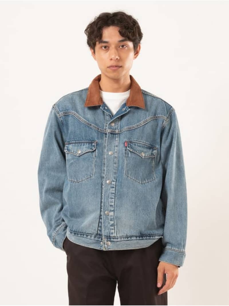 ウエスタンショートホーン トラッカージャケット ミディアムインディゴ Levi's リーバイス ジャケット・アウター デニムジャケット ネイビー【送料無料】[R...