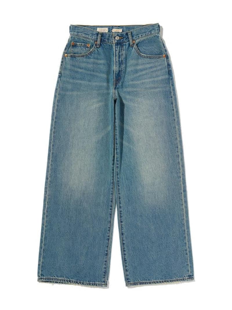 Rakuten - CINCH WIDE LEG ジーンズ ミディアムインディゴ Levi's リーバイス パンツ ジーンズ・デニムパンツ ネイビー【送料無料】[Rakuten Fashion]