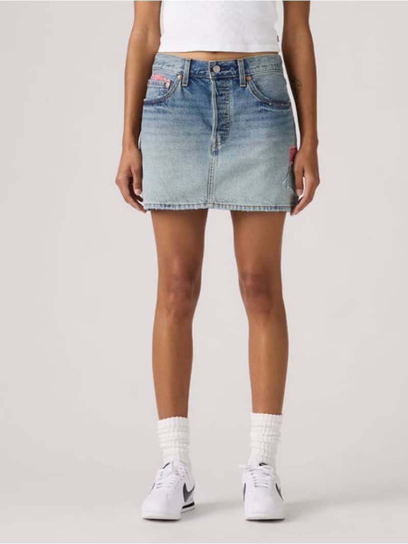Rakuten - 501(R) DAY SPECIAL COLLECTION ICON デニム スカート ミディアムインディゴ Levi's リーバイス ワンピース・ドレス その他のワンピース・ドレス ネイビー【送料無料】[Rakuten Fashion]