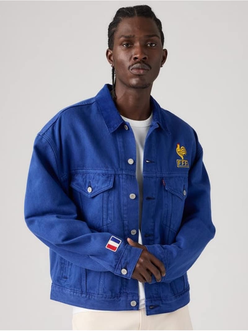 樂天商城 - SOCCER COLLECTION FRANCE TYPE III トラッカージャケット Levi's リーバイス ジャケット・アウター デニムジャケット【送料無料】[Rakuten Fashion]