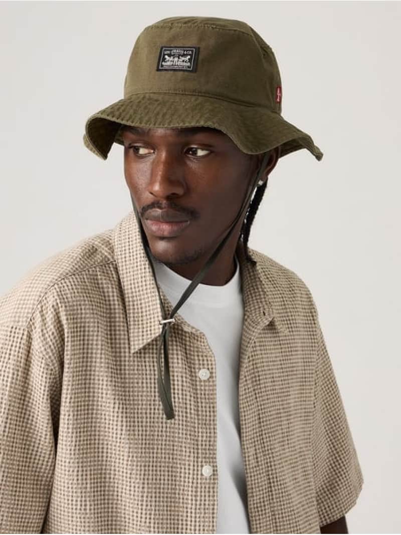 Rakuten - ドローストリング バケットハット Levi's リーバイス 帽子 キャップ【送料無料】[Rakuten Fashion]