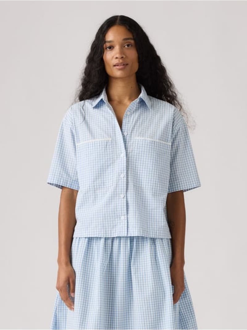 樂天商城 - ノベルティ ハーリー ショートスリーブ クロップドシャツ Levi's リーバイス トップス シャツ・ブラウス【送料無料】[Rakuten Fashion]