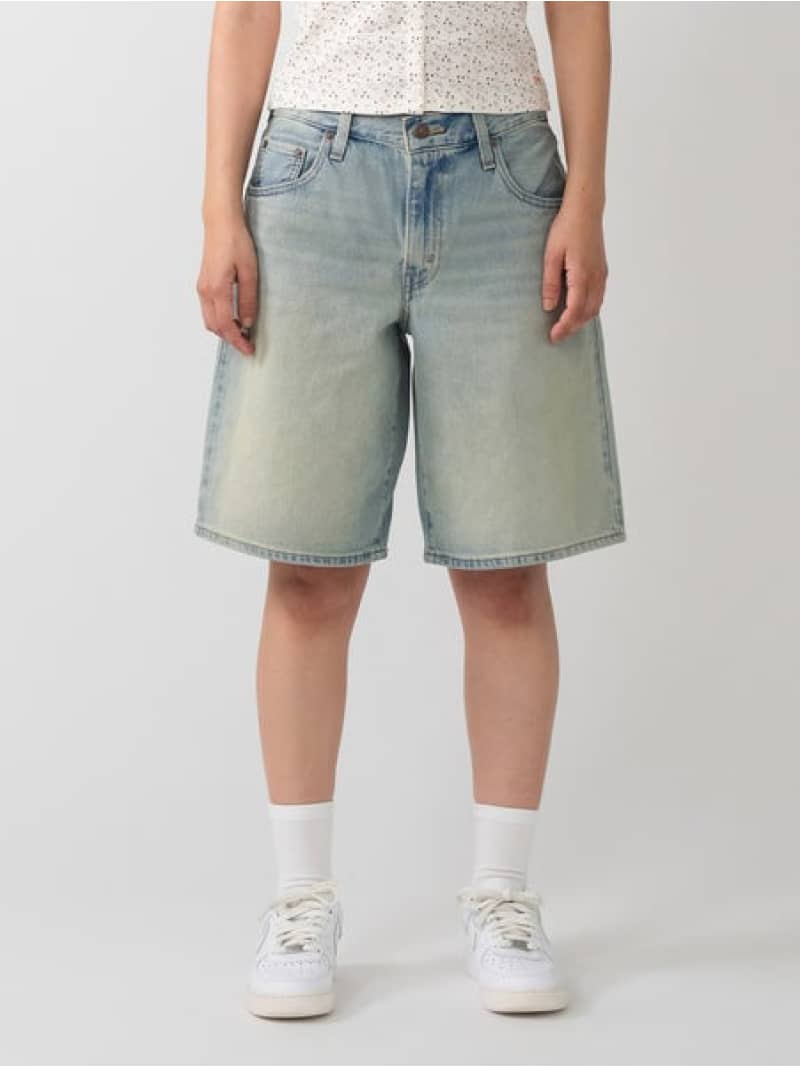 Rakuten - BAGGY DAD ジーンズ ライトインディゴ Levi's リーバイス パンツ その他のパンツ ネイビー【送料無料】[Rakuten Fashion]