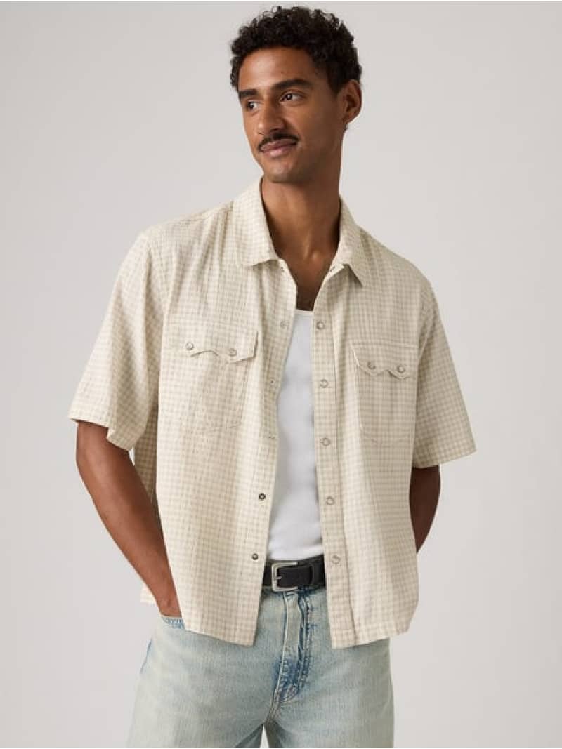 Rakuten - ショートスリーブ ボックスウエスタンシャツ Levi's リーバイス トップス シャツ・ブラウス【送料無料】[Rakuten Fashion]