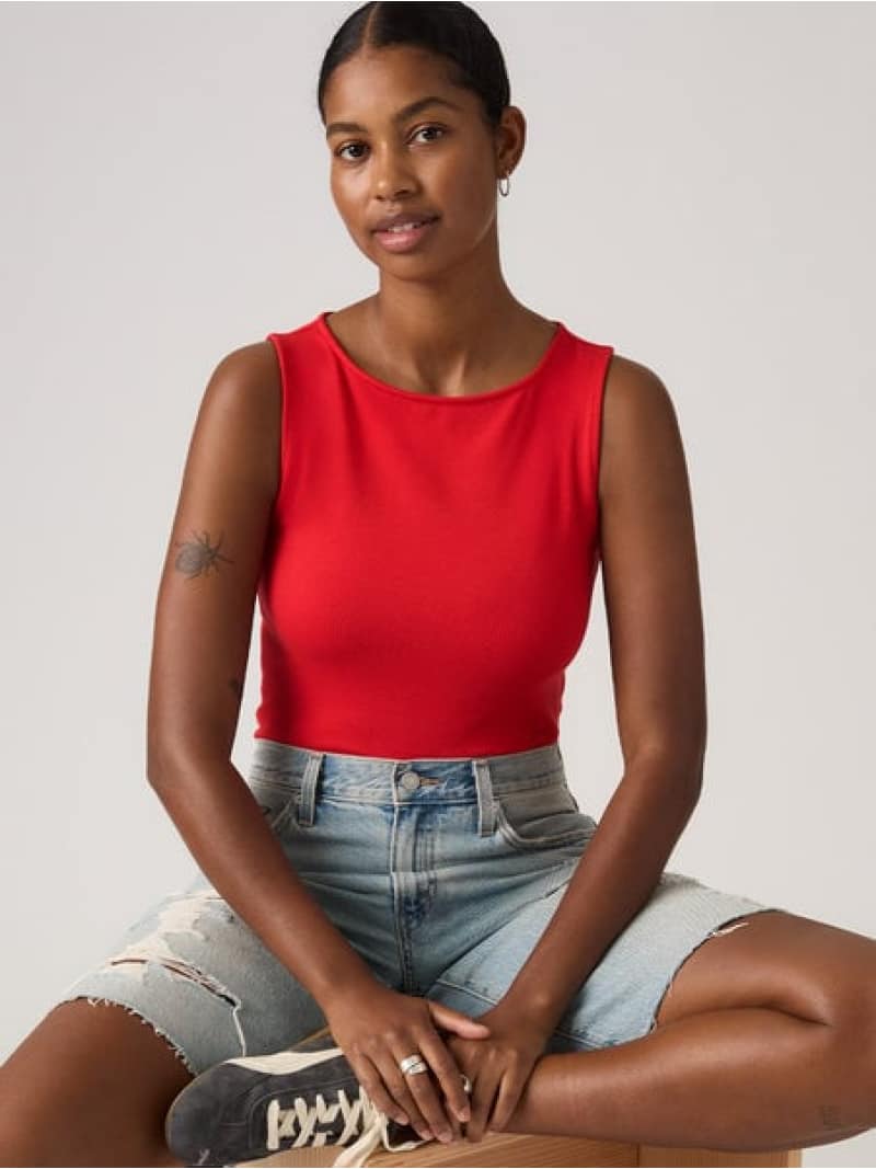 Rakuten - 【SALE／20%OFF】ブレア スリーブレス ボートネックトップ Levi's リーバイス トップス カットソー・Tシャツ【RBA_E】[Rakuten Fashion]