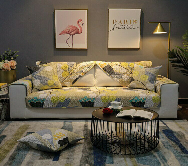 Separate Sofas - ソファーシート ソファーカバー シーズン通用タイプ サイズオーダー可能 滑りどめ生地 3点セット