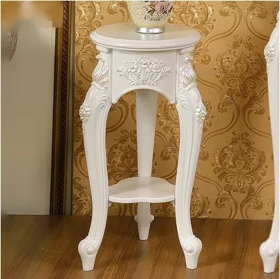 サイドテーブル コンソールテーブル 玄関テーブル 花台 電話台 アンティーク調デザイン