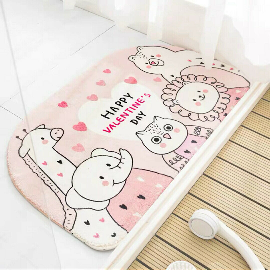 ゾウ　ラグマット リビング 玄関マット．カーペット．お風呂マット 動物園雑貨