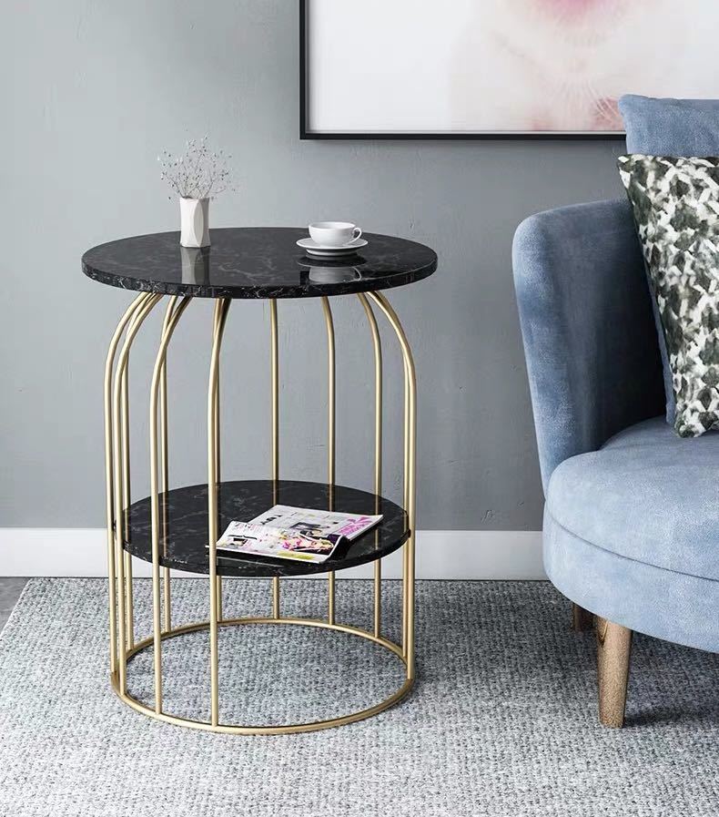 Side Tables - 高級サイドテーブル コンソールテーブル ．玄関テーブル 花台 電話台 アンティーク調デザイン高さ50cm 人造大理石