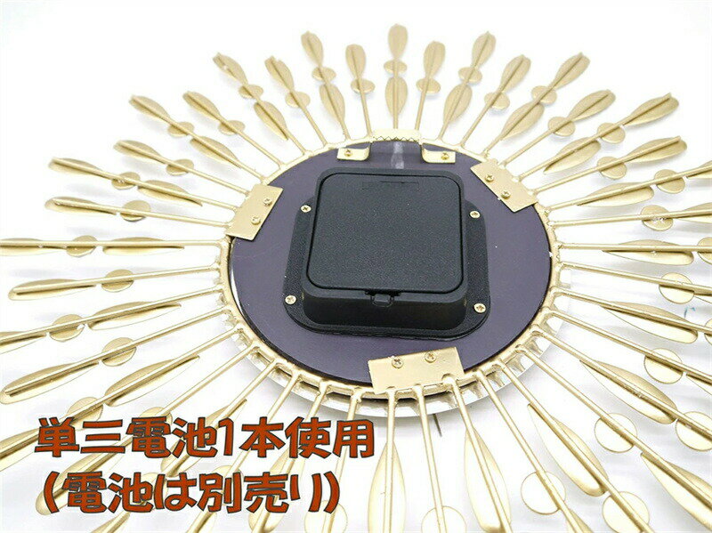 Sinessy 楽天市場店 新生活用品 おしゃれ な 壁掛け時計 モダン デザイン 連続秒針 静音 時計 インテリア 掛け時計 ゴールド