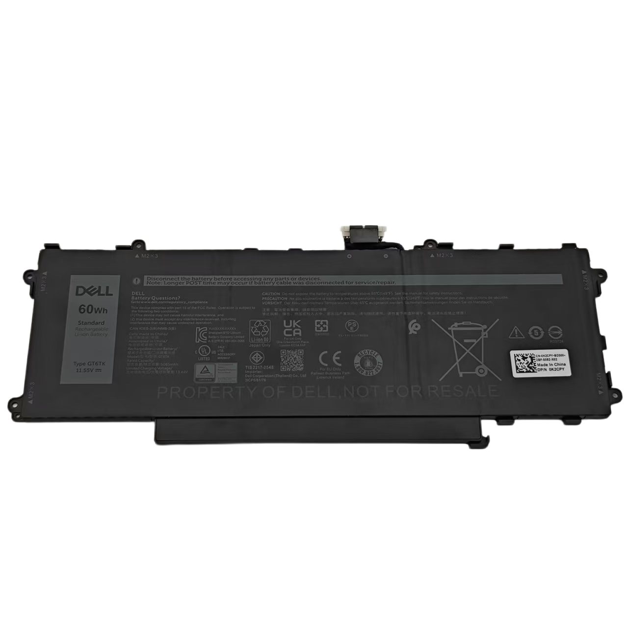 新品 Dell デル Latitude 9440 9450 2-in-1 内蔵バッテリパック 11.55V 60WH GT6TK K2CPY