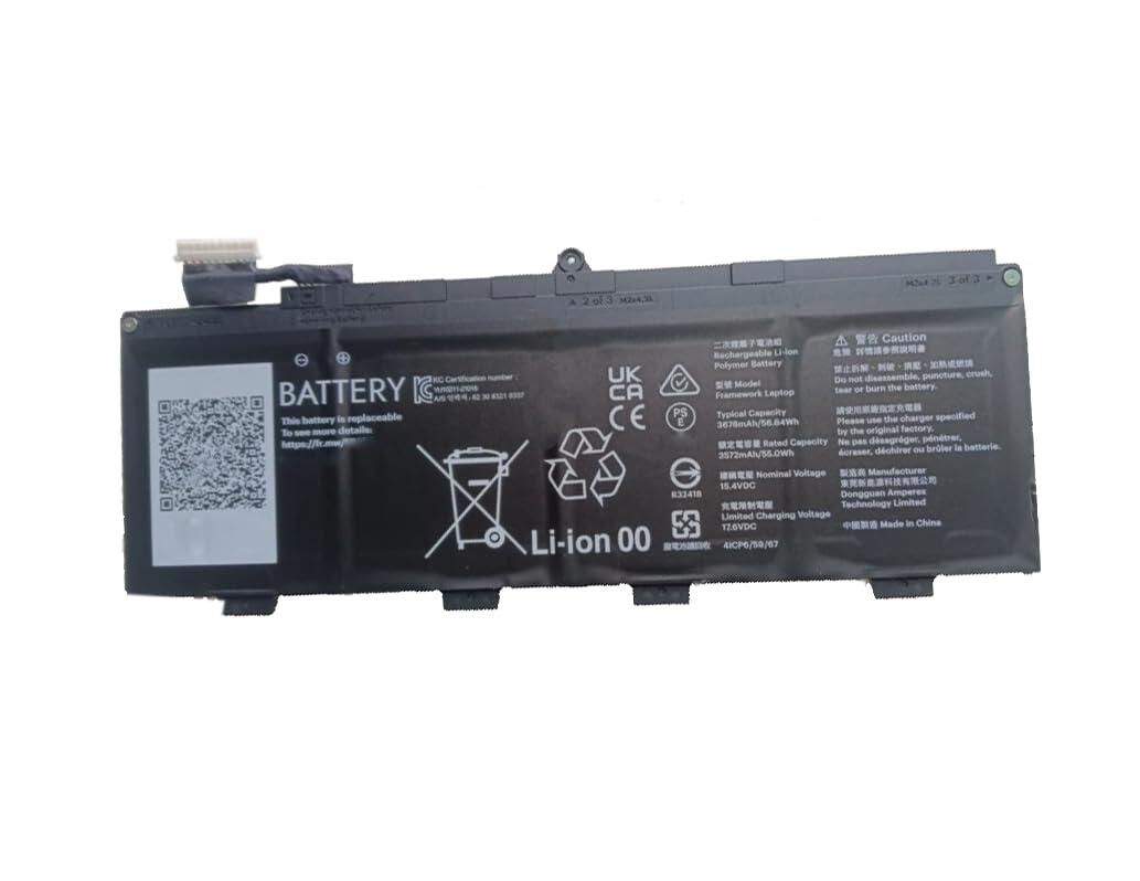 新品 純正 Framework Framework Laptop 13 内蔵バッテリー 15.4V 55WH FRANBBATO1