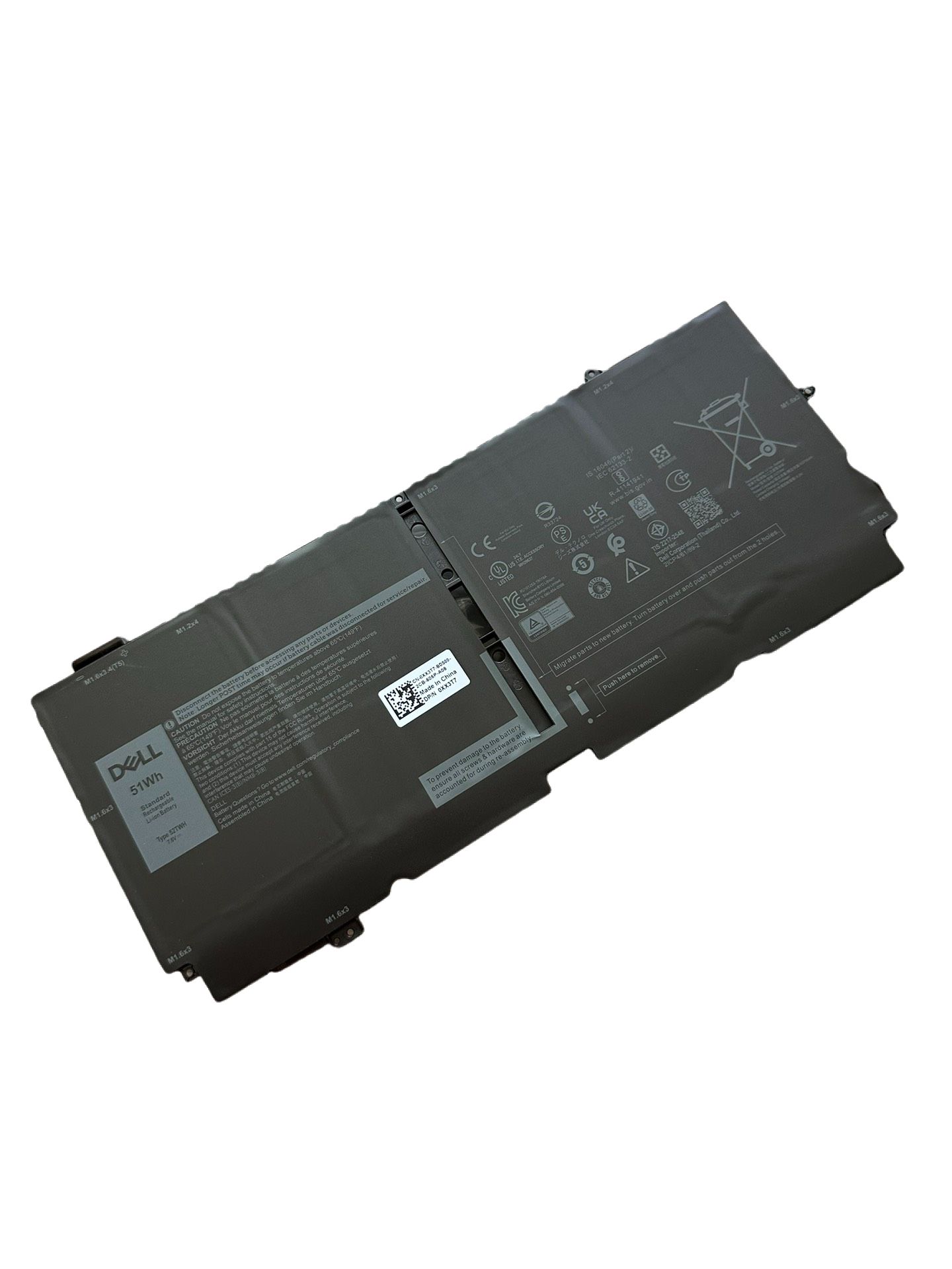 新品 Dell デル 純正バッテリDELL XPS 13 7390 2-In-1 XPS 13 9310 2-In-1 バッテリー 7.6V 51WH 52TWH