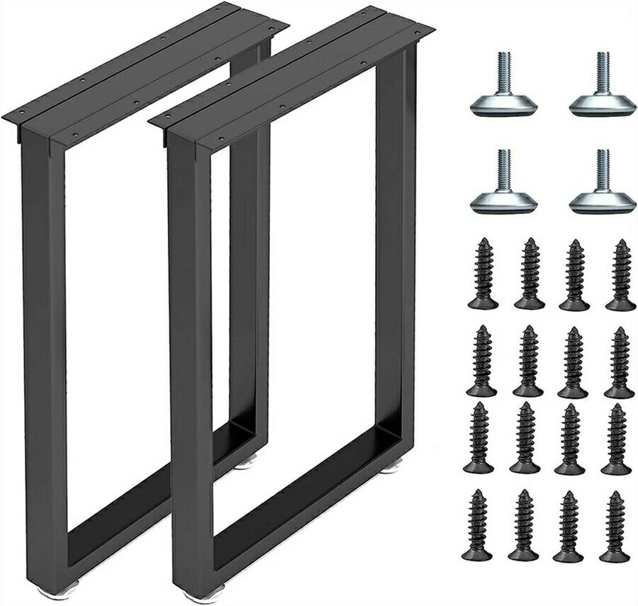 テーブル 脚 パーツ DIY テーブル脚 2本セット高さ40cm～70cm アイアン脚 黒 ブラック 鉄脚 スチール脚..