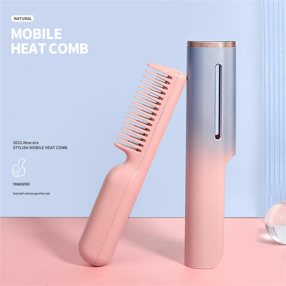 ヘアアイロン コードレス　充電式ストレートアイロン コードレスヘアアイロン ミニ...