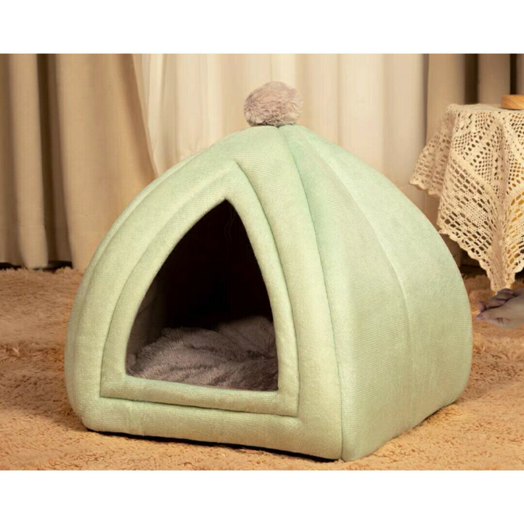 モルモット うさぎ ペット ベッド ハウス隠れ家 小屋 寝床 ドーム型ふわふわ