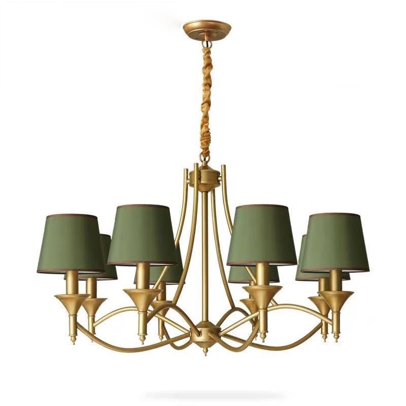 Pendant Lamps - 高級ペンダントライト．洋風照明 シャンデリア．北欧デザイン シーリングライト不可 天井照明 8灯 電源直結タイプ