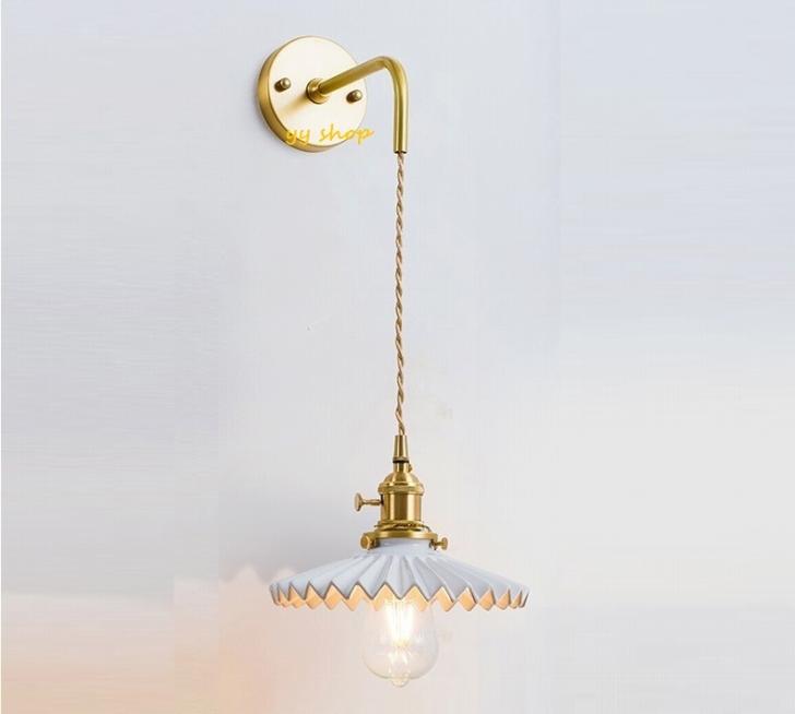 壁掛け照明 壁掛け灯 インテリア照明 壁掛け灯.陶器.銅 1灯